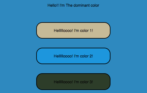 A color scheme for the landscape used by the Chameleon color API