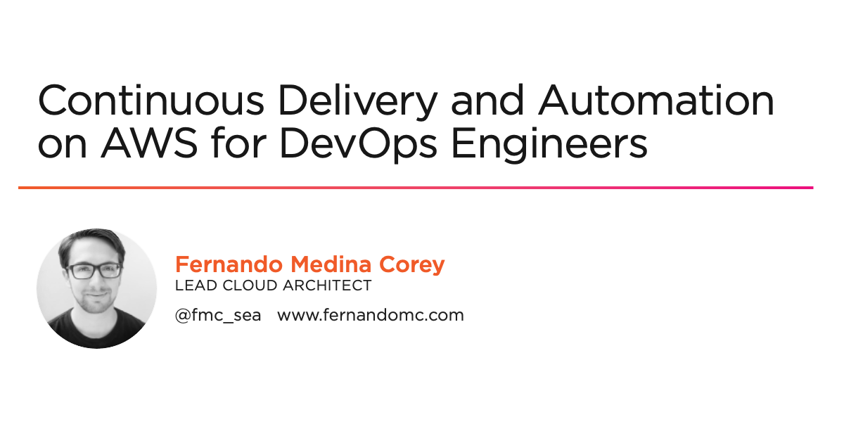 New Pluralsight Course on AWS and DevOps!